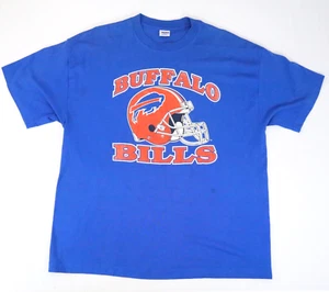T-shirt vintage Buffalo Bills taglia XXL logo casco anni 90 maglietta grafica Super Bowl - Foto 1 di 8