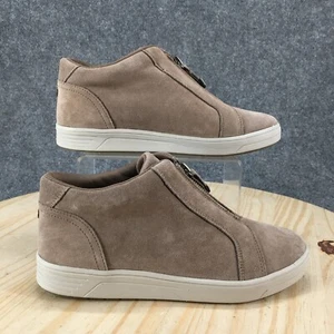 Easy Spirit Boots Womens 9 W Neeko Casual Front Zip Ankle Bootie Brown Suede - Picture 1 of 16