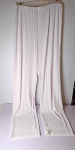 Pantalones de noche DRAPERS & DAMON'S blancos suaves para mujer talla M sensuales jersey elástico - Imagen 1 de 6