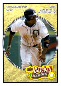 2008 Upper Deck Heroes #60 Curtis Granderson Detroit Tigers