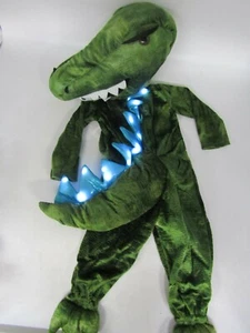 Pottery Barn Kids Light Up T Rex Dinosaur Halloween Costume Green 2T #130 - Picture 1 of 9