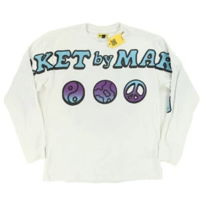 Market Urban Outfitters Solid Long Sleeve T-Shirt White Men's L - Picture 1 of 7