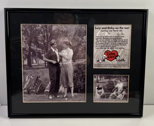 Lucy and Ricky on the Tee! Framed Collectible 360/5000 Toon Art Inc - Picture 1 of 8