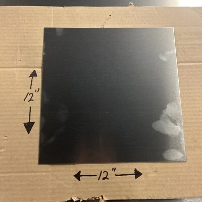 Алюминиевый лист калибра 16 (толщина 0,060 дюйма) 5052 H32 — 12 дюймов x 12 дюймов — новый - Изображение 1 из 3