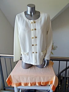Jacke mit Spitze, Schleife von Judith Williams über HSE in Creme Gr. 50 - Bild 1 von 13
