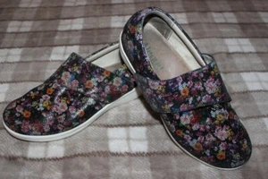 Alegria by PG Qin 689 Floral Hook & Loop Slip On Shoes Womens 10.5 Sz 41 Comfy! - Picture 1 of 9