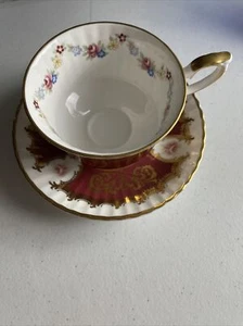 VTG Paragon Cup & Saucer By Appointment to Her Majesty the Queen Burg, Pink Rose - Picture 1 of 6
