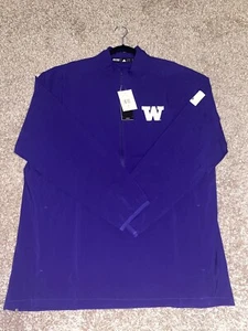 Adidas Herren Game Mode 1/2 Zip Washington Huskies Jacke - EC3214 - Größe L - Bild 1 von 3