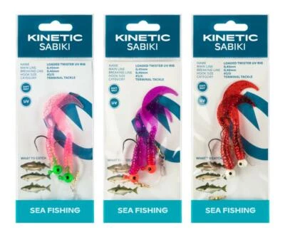 Kinetic Sabiki Loaded Twister UV 2/0 Twister-Vorfach Twister-Rig Dorschvorfach - Bild 1 von 2