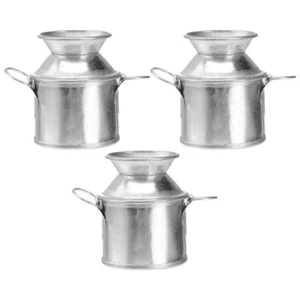 3 Pcs Succulent Flowerpot Decoration Toddler Small Iron Bucket Mini Gardening - Picture 1 of 12