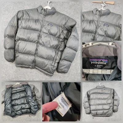 Abrigo Chaqueta Bombardero Patagonia Para Hombres L Grande Fitz Roy Down 700 Relleno Cremallera Completa Puffer Foto 1 de 4