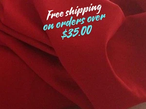 Roter Mohn Gabardine tropisches Polyester 60 bis 62" breit von Hof kostenlose Farbfelder - Bild 1 von 6