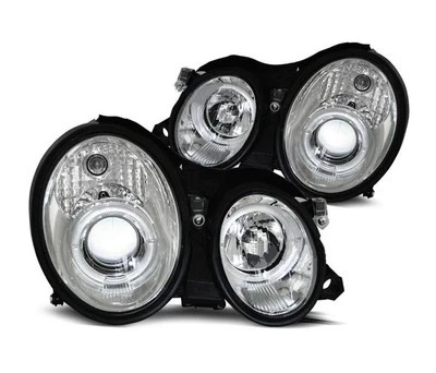 faros mercedes w208 clk 1997 1998 1999 2000-2002 ojos ángel cromo lhd Foto 1 de 1