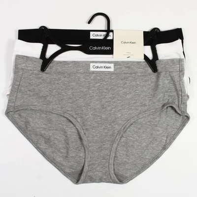 CALVIN KLEIN COTTON STRETCH COMFORT 3-BRIEFS QP3131R-904 WOMEN'S SIZE M - Image 1 of 2