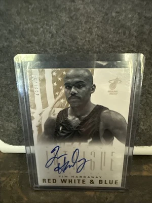 2012-13 Panini Intrigue Tim Hardaway Red White and Blue Auto #/299 Heat - Image 1 of 2