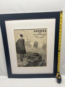 HERMES Luggage Rare Beautiful 1927 Magazine Print Ad 10x13 - Picture 1 of 11