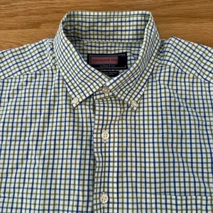Vineyard Vines Mens Large Blue Green Striped Murray Shirt - Picture 1 of 16