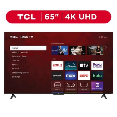 TCL 65" 4K UHD HDR Smart TV with Roku - Stunning Picture Quality! - Image 1 of 4