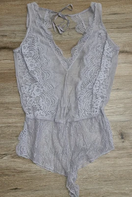 Victoria Secret size S Romper Sheer Lace Bodysuit Teddy - Image 1 of 3