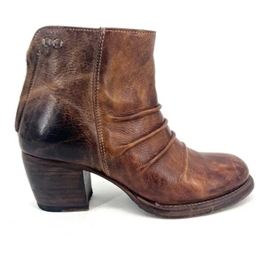 Bota Bed Stu Arcane Cobbler para mujer 8,5 cuero marrón tacón ancho tobillo cremallera - Imagen 1 de 8