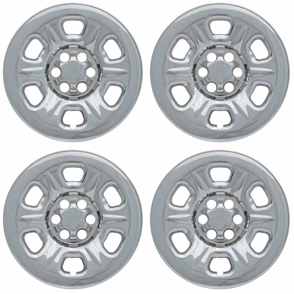 Set of 4 Chrome 16" Impostor Wheel Skins for 05-17 Nissan Frontier Rim Covers - Image 1 of 4