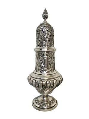 Antique English C.1895 Sheffield Sterling Silver Sugar Caster 203 Grams. - Image 1 of 4
