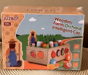 Juguete Madera Granja Huerto Coche Inteligente 12 Meses+ Nuevo, Sellado Montessori - Imagen 1 de 2