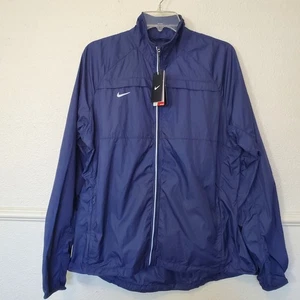 Chaqueta Nike Para Mujer XL Azul Marino Cremallera Completa Winsbreaker Ligera Swoosh Logo - Imagen 1 de 17