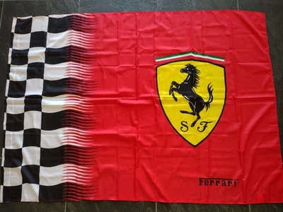 ORIGINAL Licensed Large Scuderia Ferrari RACING FLAG F1 Formula 1 WEC  - Image 1 of 4