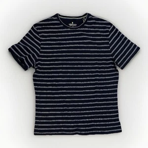 Larsson & Co. Men’s Crewneck Striped T-Shirt, Navy, Size XL, New With Tags - Picture 1 of 5
