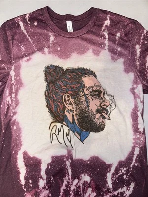 Camiseta Gráfica Post Malone Púrpura Tie Dye Hip Hop Rap Música Talla Grande Foto 1 de 4