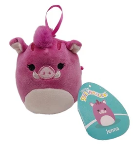 Peluche Squishmallow Ornamento Jenna the Warthog Nuevo con Etiqueta 2024 Kellytoy 4 pulgadas - Imagen 1 de 11