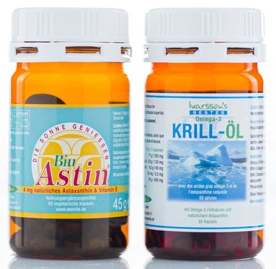 ESOVITA Die Super-Kombination! Je 60 Kapseln Omega-3 und BiuAstin