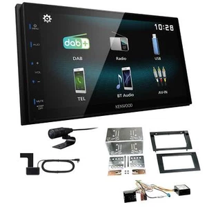 Kenwood 2-DIN Autoradio DAB+ Bluetooth für Seat Exeo ab 2009 schwarz inkl Canbus - Bild 1 von 5