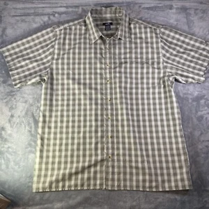 Avia Button Up Shirt Mens XXL Green White Short Sleeve Adventure Clothing - Picture 1 of 13
