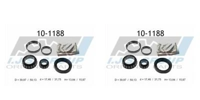 IJS GROUP 2x Radnabe Radlagersatz Vorderachse für Mercedes 190 W201 - Bild 1 von 2