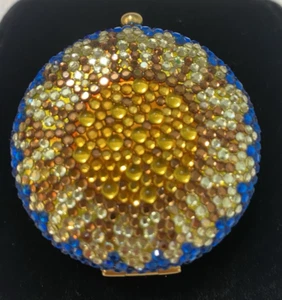 Estee Lauder Sunflower Compact Lucidity Katherine Baumann w Tags, Box, Cloth Bag - Picture 1 of 24