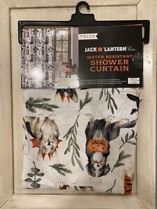 HALLOWEEN DOGS IN COSTUME SHOWER CURTAIN WATER RESISTANT 72 X 72 INCHES NEW
