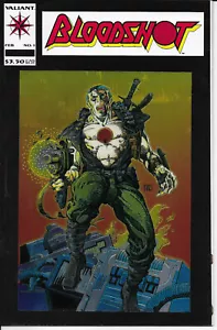 Bloodshot #1 Valiant 1993 Chromfolie Cover Barry Windsor-Smith Mini-Poster - Bild 1 von 2