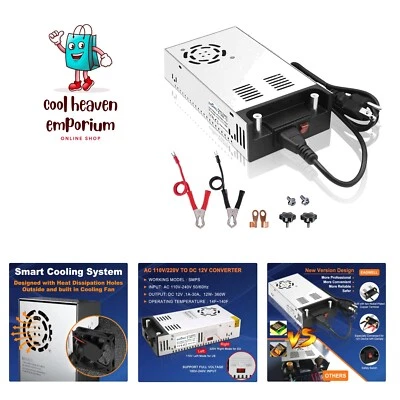 AC to DC Converter 110V to 12V, Universal SMPS 360W Switching Power Supply Tr... - Image 1 of 4