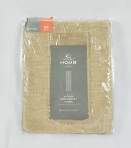 JCPenney Home Linen Bayview Sheer Rod-pocket Curtain Panel, 50"x84" - Picture 1 of 3