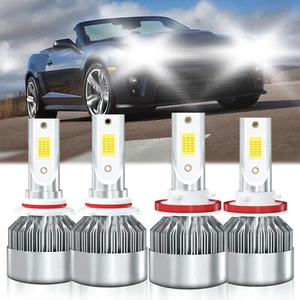 For Chevrolet Camaro 2016-2018 Kit LED Headlight Bulb High&Low Beam Combo White - Picture 1 of 11