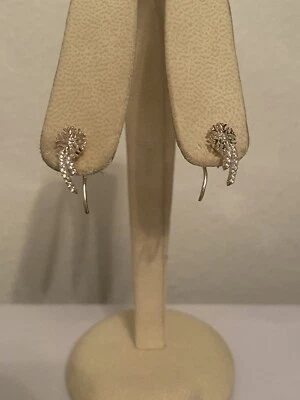 NUEVOS PENDIENTES ESCALADORES CHAMILIA PLATA ESTERLINA 925 SWAROVSKI COPO DE NIEVE 1311-0130 Foto 1 de 4