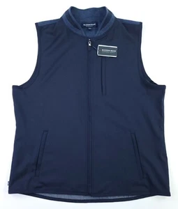 Chaleco de golf Mizzen + Main Para hombre XL Grant Rendimiento Mezcla de Lana con Cremallera Completa Azul Nuevo con Etiquetas - Imagen 1 de 12