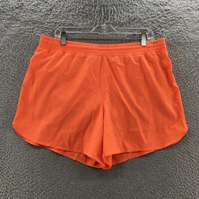 Columbia Sweat Shorts Womens L/5 (actual 36x5) Orange High Rise Pull On Pocket - Image 1 of 4