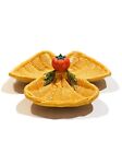 Plat VALLAURIS fruits couleur jaune tomate sur le dessus ceramique
