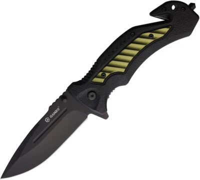 Ganzo Cuchillos Linerlock Negro y Verde Aluminio Plegable 440 Cuchillo Inoxidable 628GR Foto 1 de 2