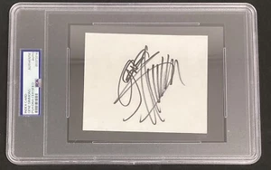 Gene Simmons Signed Cut HOF Music Kiss Vintage Guitarist Autograph PSA/DNA - Picture 1 of 3