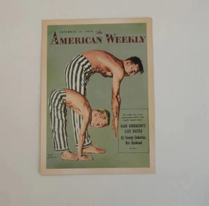 American Weekly 5.5” X 3.75” Postcard Vintage 1956 Advertisement Print Paper - Picture 1 of 3