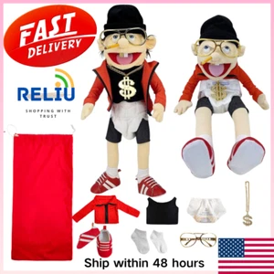 Jeffy Rapper Puppet Cheap Hand Puppet Plush Toy 23" Stuffed Doll Kids Gift US - Picture 1 of 12